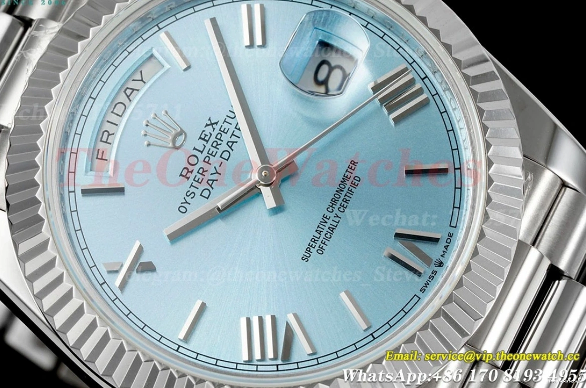 Ice Rmn KF 40mm Blue SS Weight) SS DayDate 228236 VR3255(Gain 0418